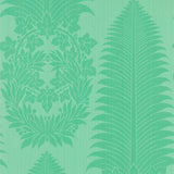 Zoffany Marsden`s Palm Damask Pale Poison Wallpaper