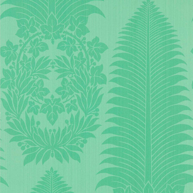 Zoffany Marsden`s Palm Damask Pale Poison Wallpaper