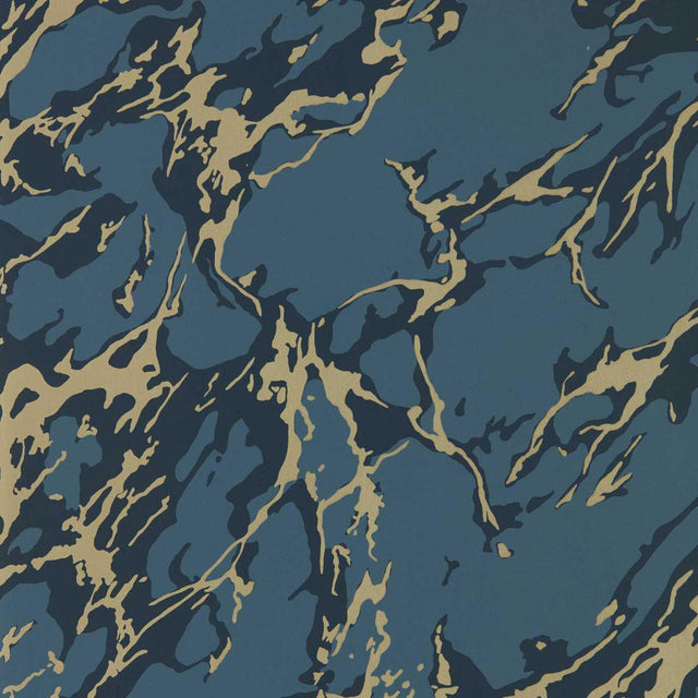 Zoffany French Marble Reign Blue Wallpaper