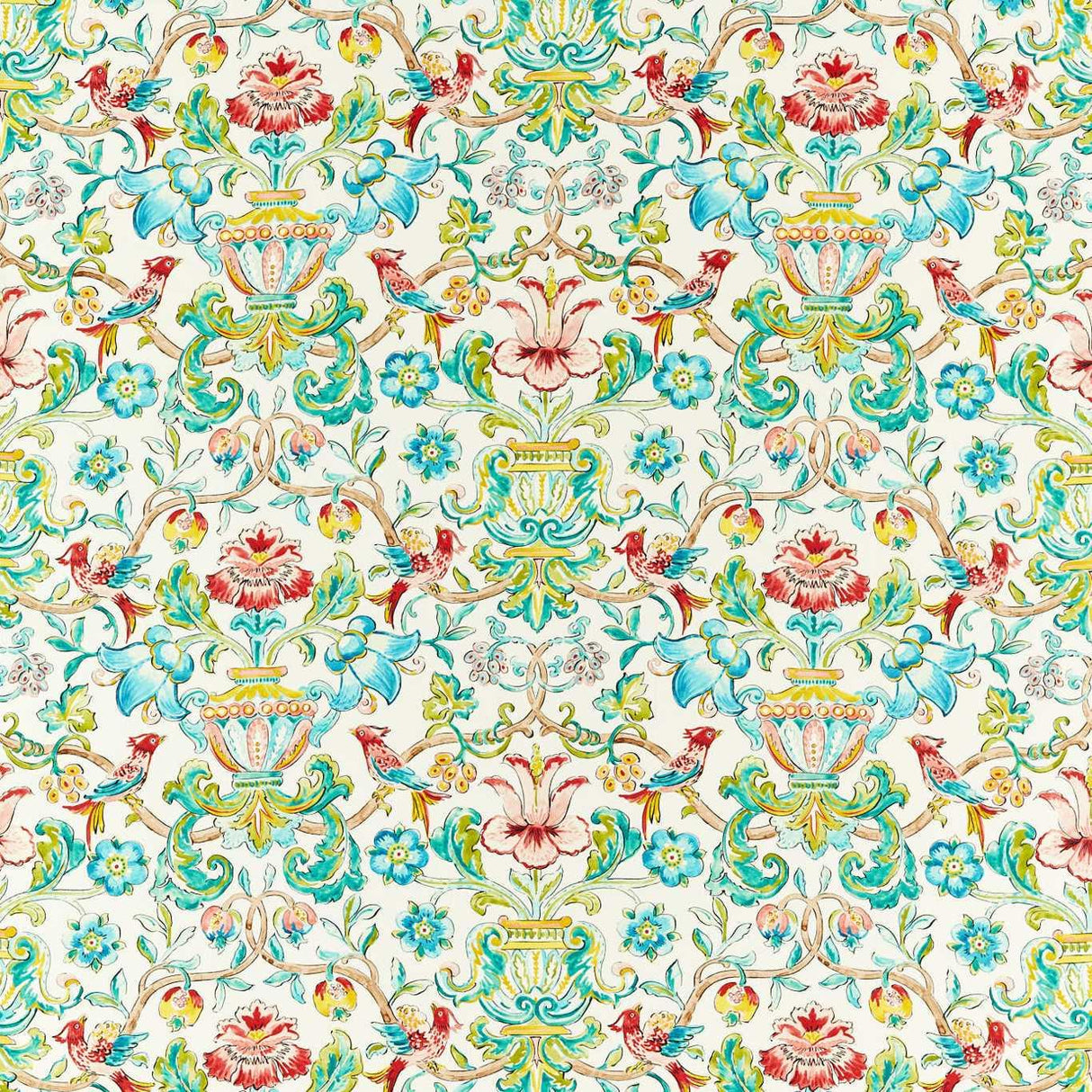 Zoffany Pompadour Print Multi Fabric
