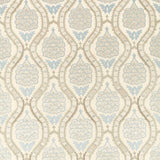 Zoffany Anar Trellis Stockholm Blue/Platinum Grey Fabric