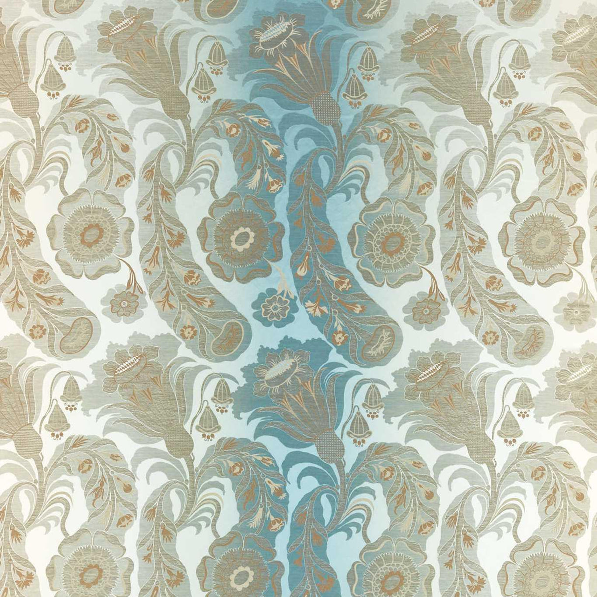 Zoffany Sezincote Damask La Seine Fabric