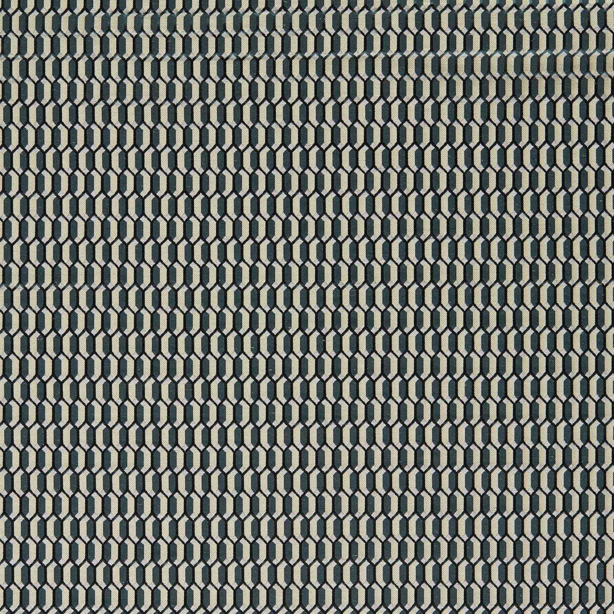 Zoffany Domino Trellis Ink Fabric