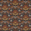 Zoffany Pomegranate Velvet Indigo / Terracota Fabric