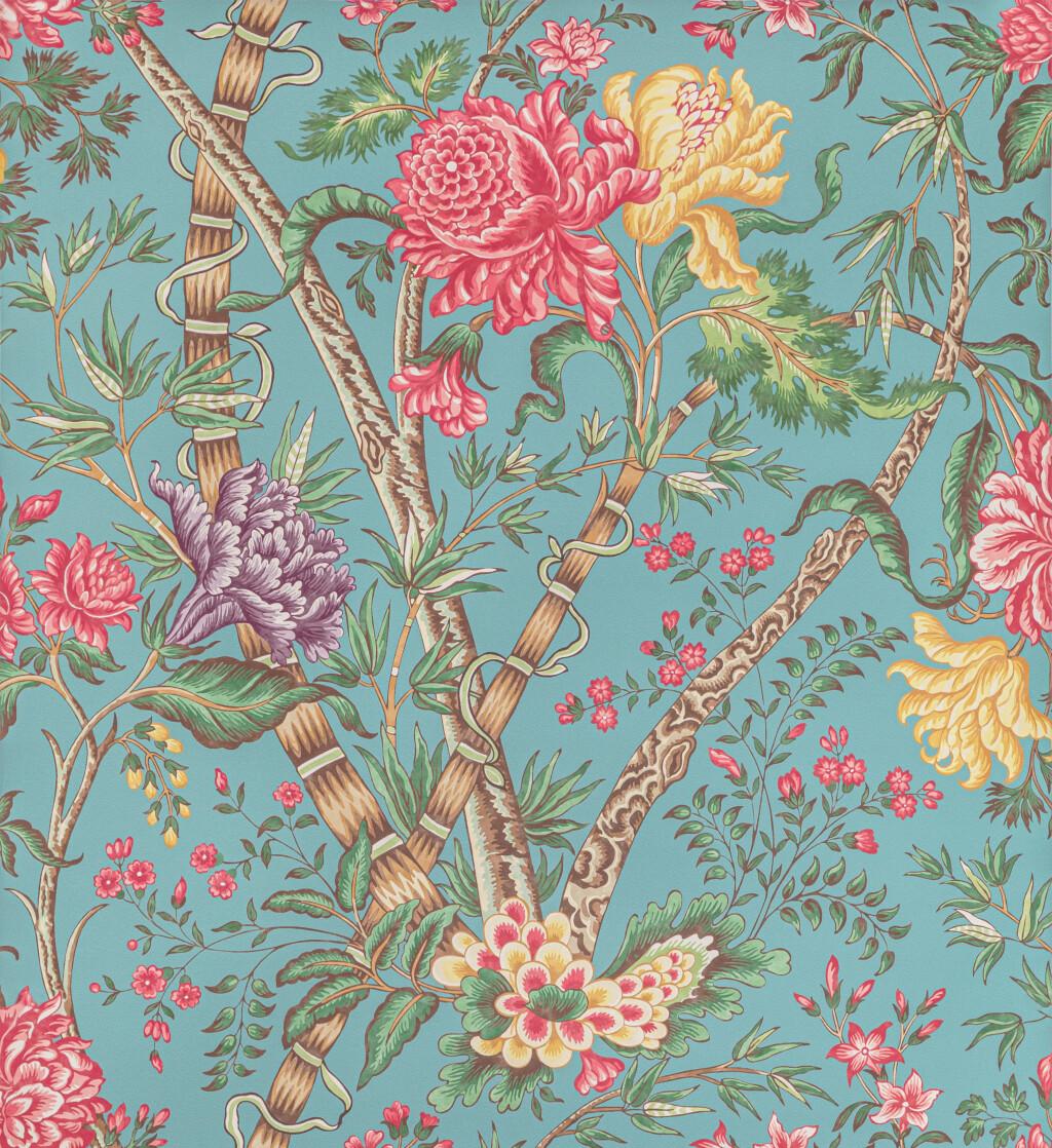 Brunschwig & Fils LUBERON AQUA/MULTI Wallpaper