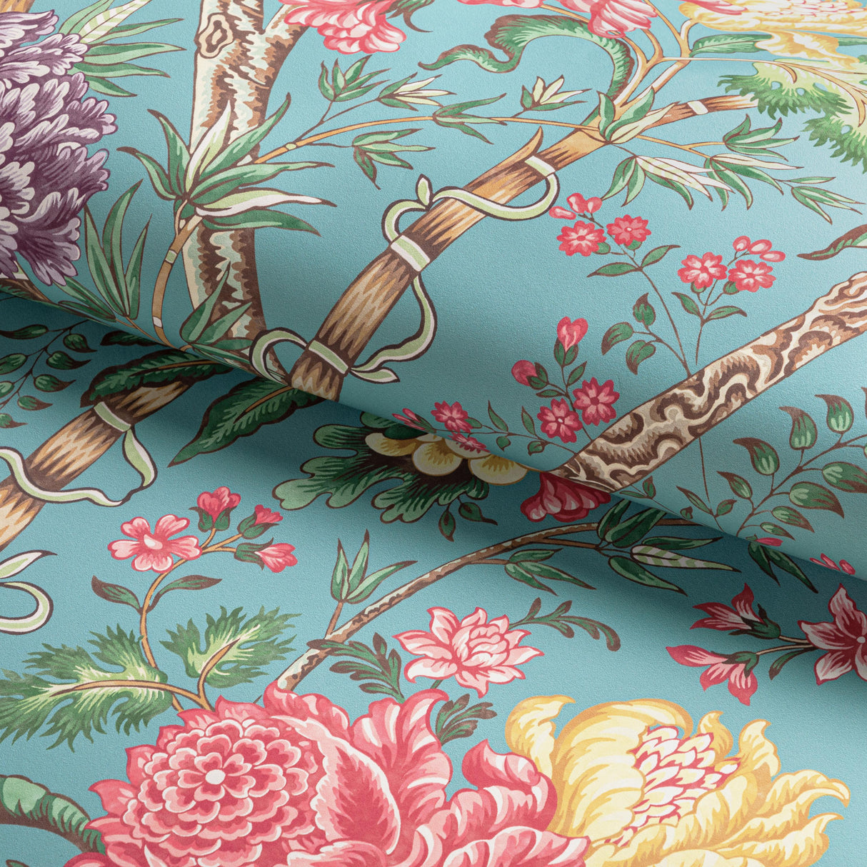 Brunschwig & Fils LUBERON AQUA/MULTI Wallpaper
