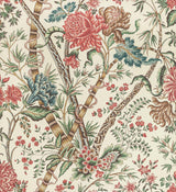 Brunschwig & Fils LUBERON RED/TEAL Wallpaper