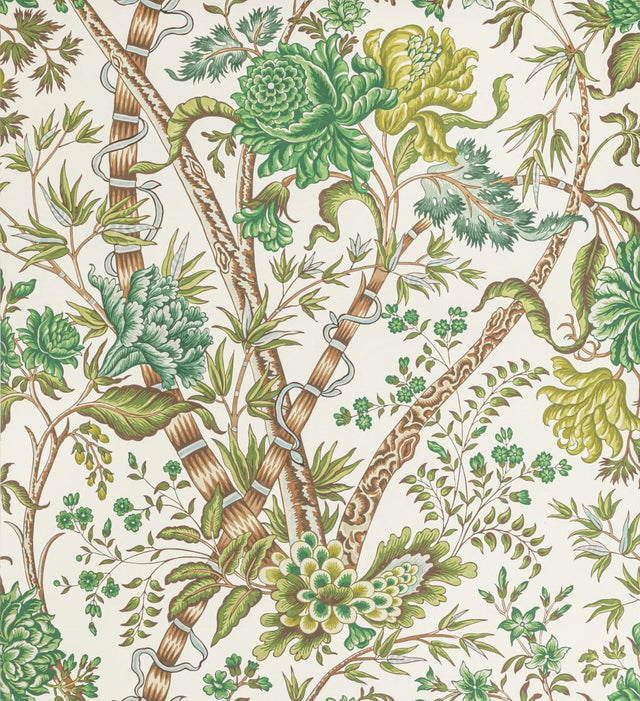 Brunschwig & Fils LUBERON GREEN/LEAF Wallpaper