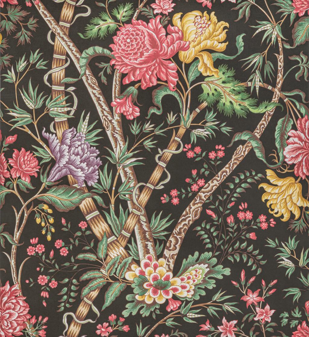 Brunschwig & Fils LUBERON NOIR/MULTI Wallpaper