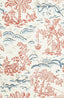 Brunschwig & Fils VALENSOLE RED/BLUE Wallpaper