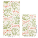 Brunschwig & Fils VALENSOLE LEAF/ROSE Wallpaper