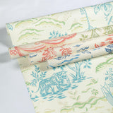 Brunschwig & Fils VALENSOLE TEAL/LEAF Wallpaper
