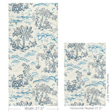 Brunschwig & Fils VALENSOLE NAVY/SKY Wallpaper