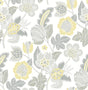 A-Street Prints Jana Light Grey Jacobean Wallpaper