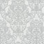 Brewster Home Fashions Anders Silver Damask Wallpaper
