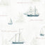 Brewster Home Fashions Andrew White Sailboat Wallpaper