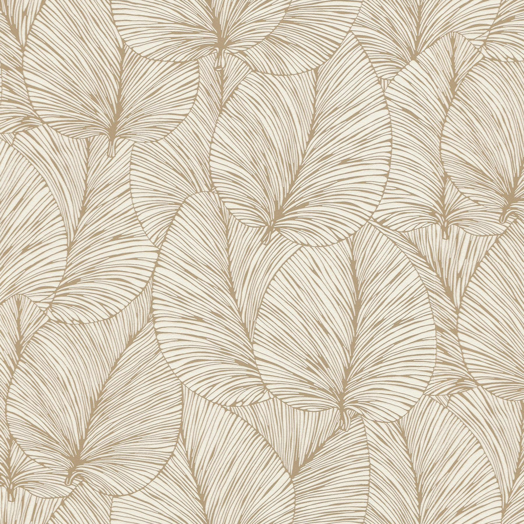 Brewster Home Fashions Eilian Gold Palm Wallpaper