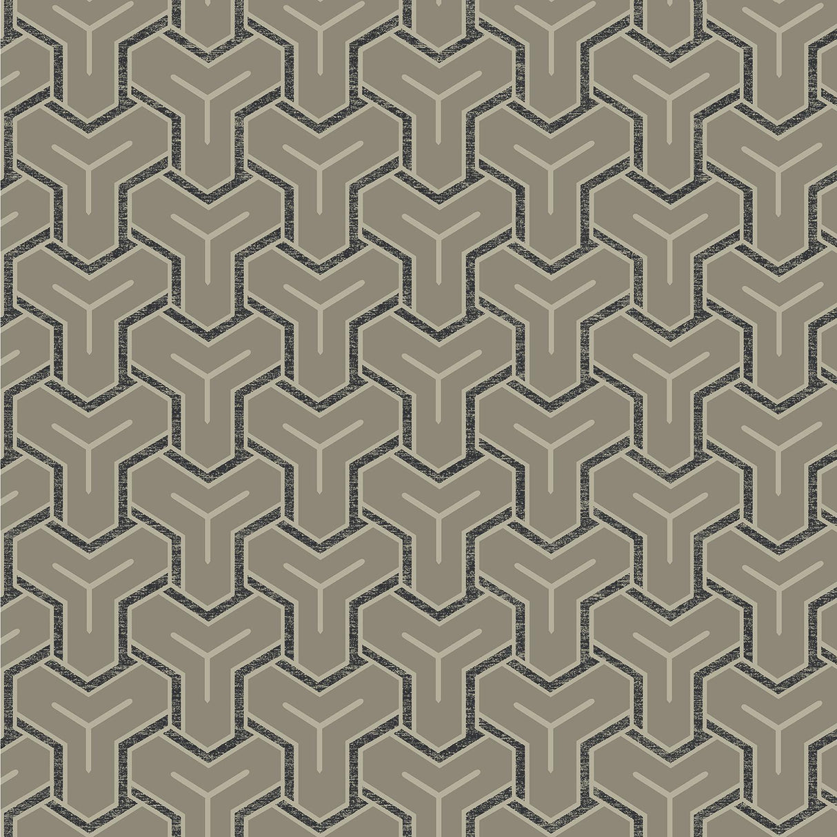 Brewster Home Fashions Gautier Silver Tessellate Wallpaper