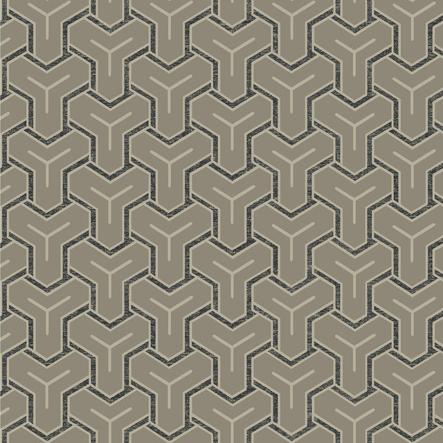 Brewster Home Fashions Gautier Silver Tessellate Wallpaper