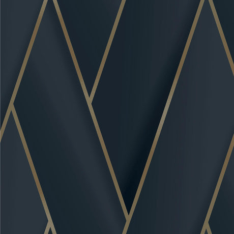 Brewster Home Fashions Manfred Navy Modern Herringbone Wallpaper