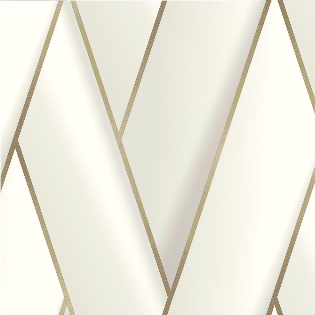 Brewster Home Fashions Manfred White Modern Herringbone Wallpaper