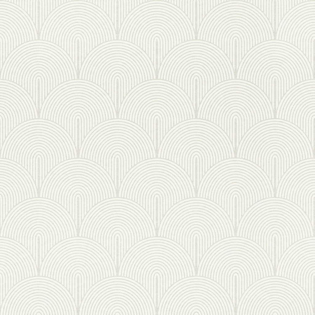 Brewster Home Fashions Oxxon White Deco Arches Wallpaper