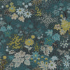 Brewster Home Fashions Vesper Teal Forest Floral Wallpaper