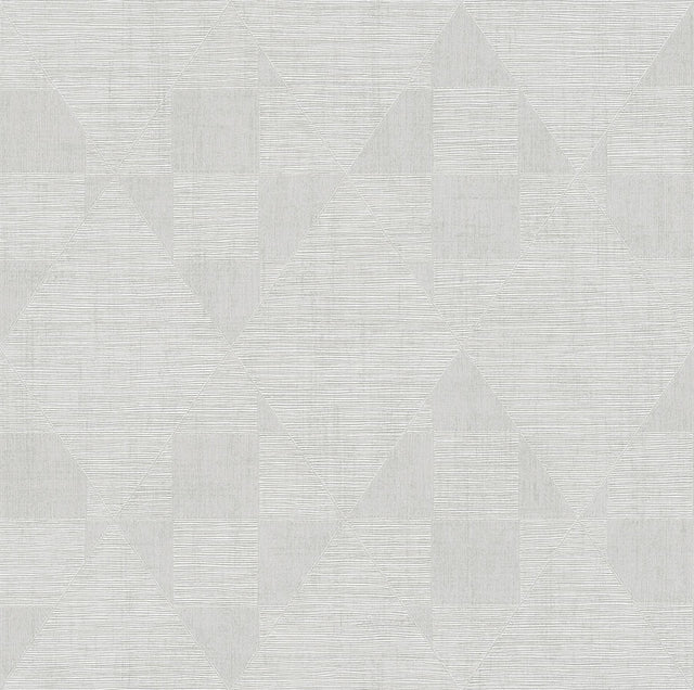 Brewster Home Fashions Wegener Silver Geometric Wallpaper
