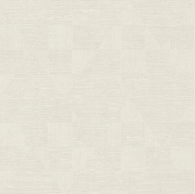 Brewster Home Fashions Wegener Ivory Geometric Wallpaper