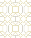 Brewster Home Fashions Dauphin Mustard Lattice Wallpaper