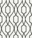 Brewster Home Fashions Evelyn Black Trellis Wallpaper