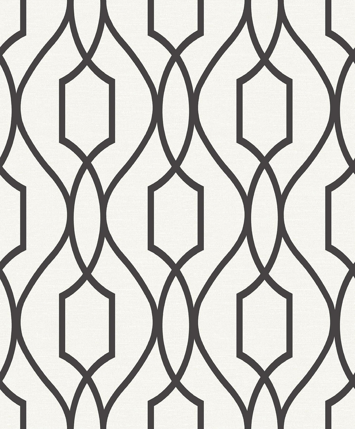 Brewster Home Fashions Evelyn Trellis Black Wallpaper