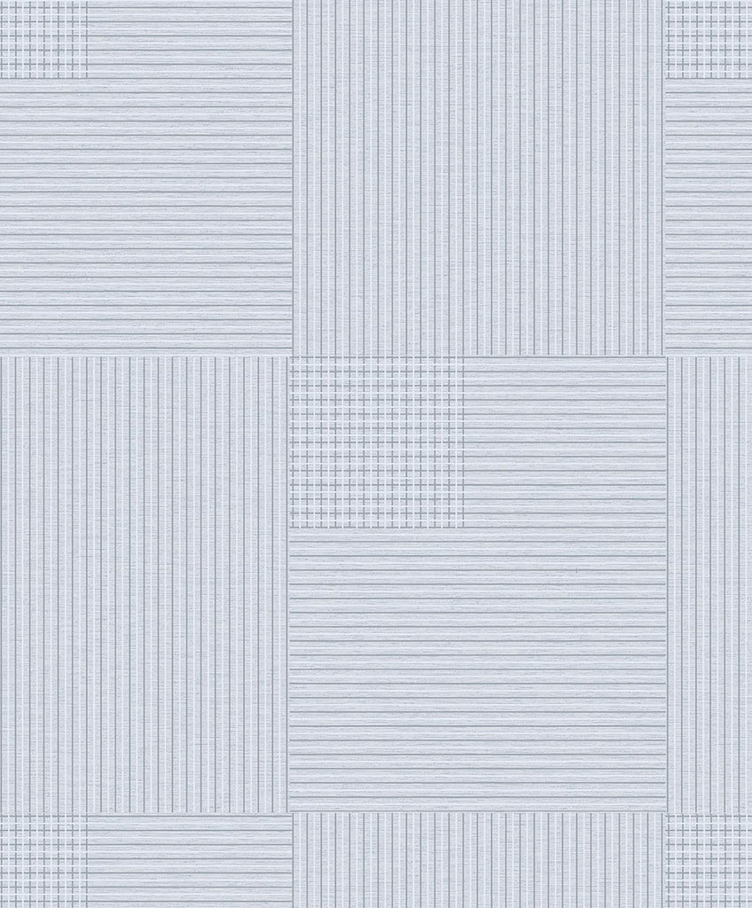 Brewster Home Fashions Ronald Light Blue Squares Wallpaper