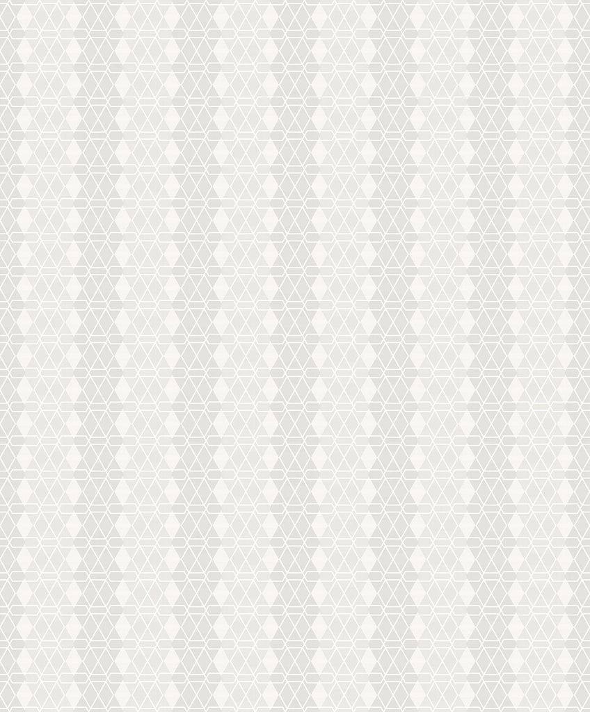 Brewster Home Fashions Taylor Light Grey Diamond Wallpaper
