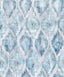 Brewster Home Fashions Gilboa Blue Ikat Wallpaper