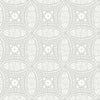 Roommates Overlapping Medallions Peel And Stick Grey Wallpaper