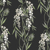 Roommates Nouveaux Wisteria Peel And Stick Green Wallpaper