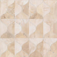 Candice Olson Burlwood Ogee White Wallpaper