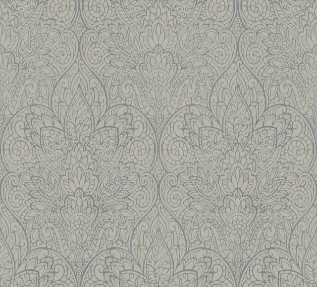 Candice Olson Paradise Dark Taupe/Silver Wallpaper