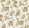 Candice Olson Flutter Vine White/Gold Wallpaper