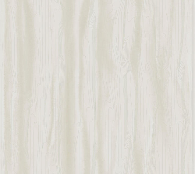 Candice Olson Fantasy Faux Bois White/Pearl Wallpaper