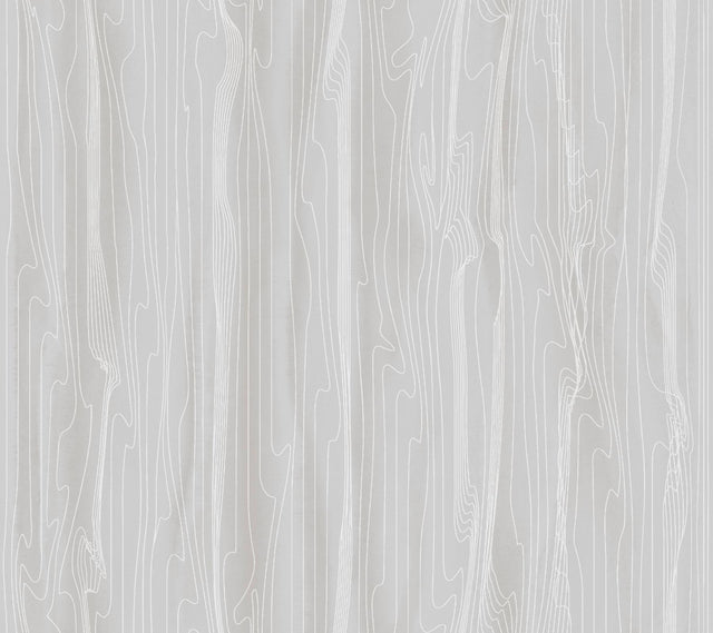 Candice Olson Fantasy Faux Bois Grey/White Wallpaper