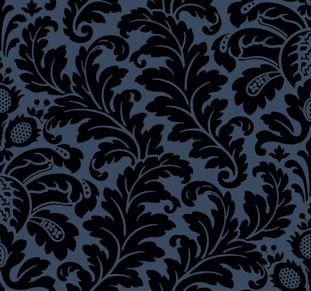 Candice Olson Modern Romance Navy Wallpaper