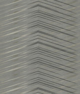 Candice Olson Glistening Chevron Charcoal Wallpaper