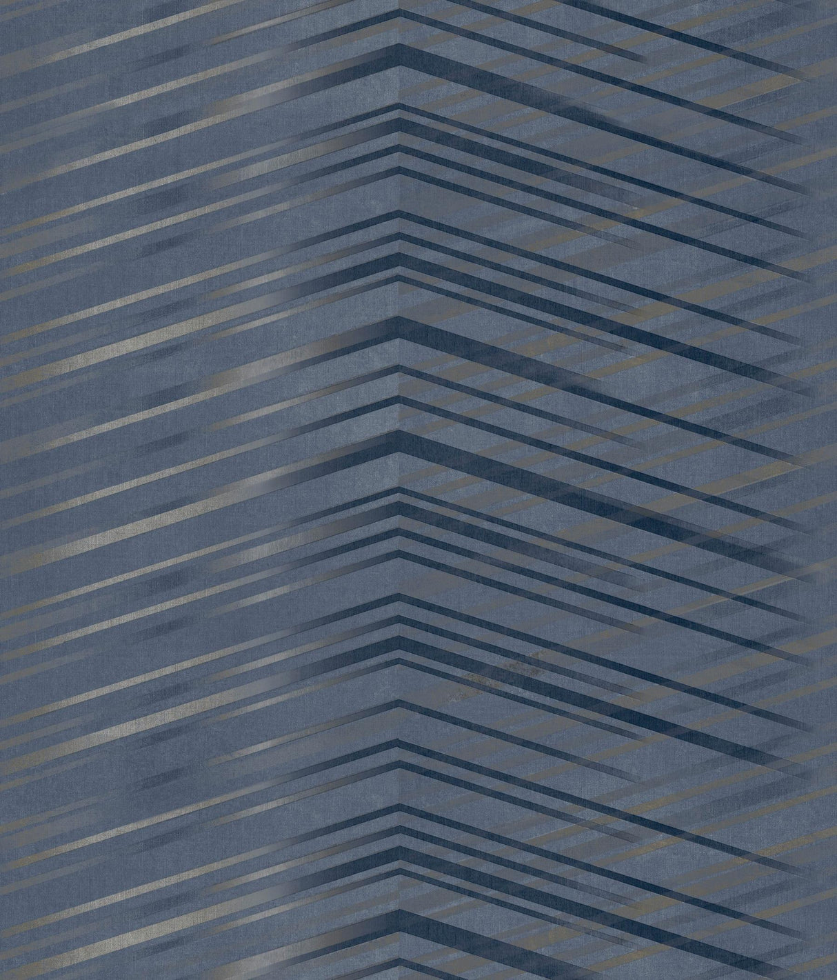 Candice Olson Glistening Chevron Navy Wallpaper