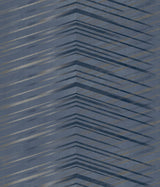 Candice Olson Glistening Chevron Navy Wallpaper
