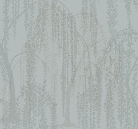 Candice Olson Willow Glow Smokey Blue Wallpaper