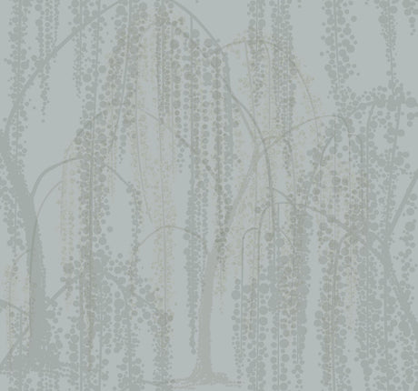 Candice Olson Willow Glow Smokey Blue Wallpaper
