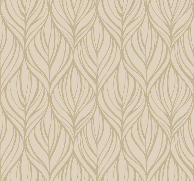Candice Olson Palma Taupe/Silver Wallpaper