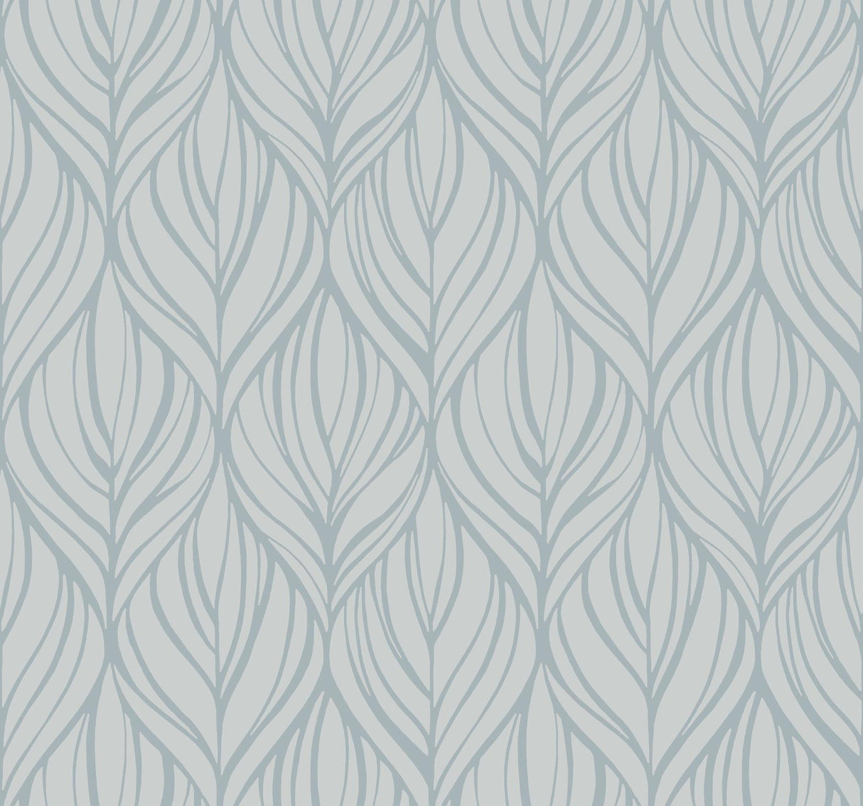 Candice Olson Palma Blue/Silver Wallpaper